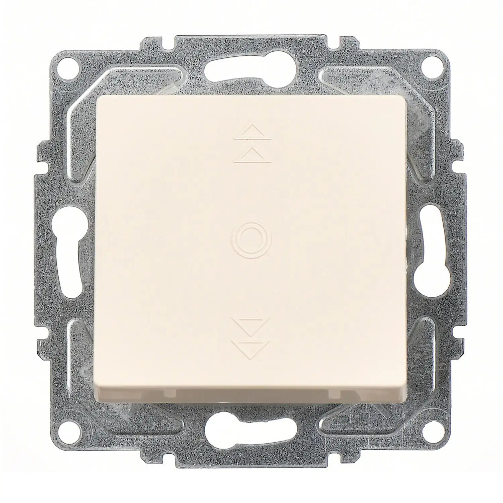 Roller Blind Switch, 1 Gang, Cream - Günsan Elektrik