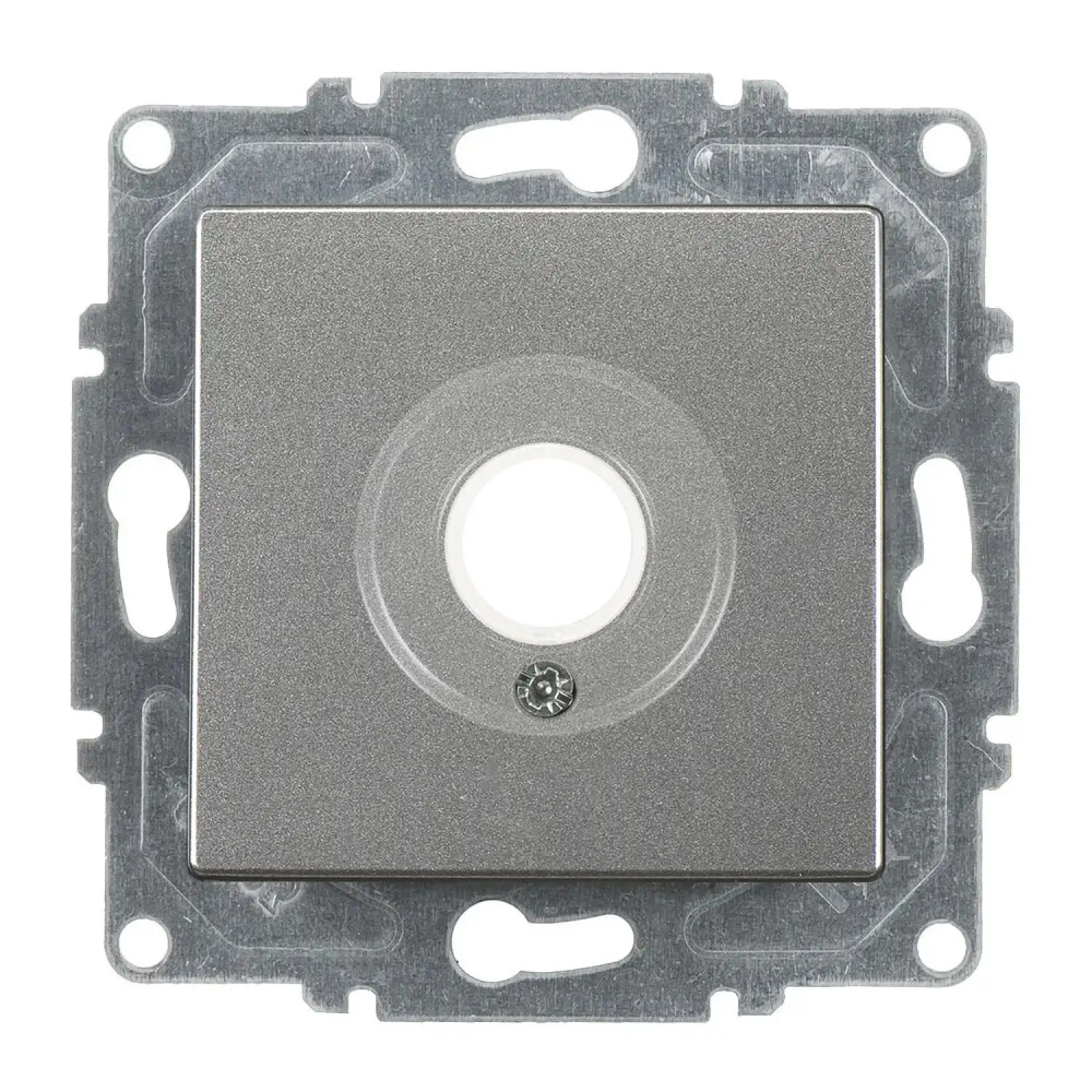 Eqona / Radius / Neoline Kablo Çıkışı, Füme (Mekanizma + Tuş/Kapak) - Günsan Elektrik