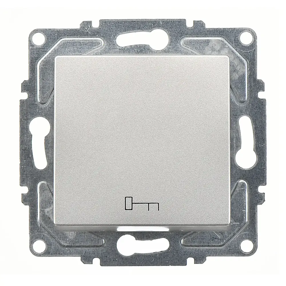 Eqona / Radius / Neoline Kapı Otomatiği, Gümüş (Mekanizma + Tuş/Kapak) 