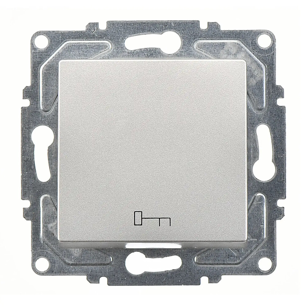 Eqona / Radius / Neoline Kapı Otomatiği, Gümüş (Mekanizma + Tuş/Kapak) - Günsan Elektrik