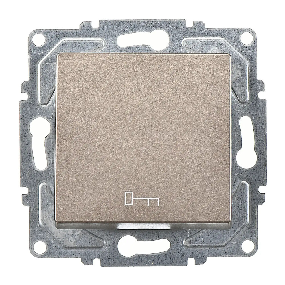 Eqona / Radius / Neoline Kapı Otomatiği (klipsli), Mocha (Mekanizma + Tuş/Kapak) - Günsan Elektrik