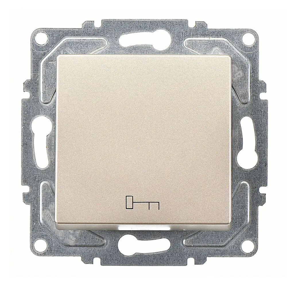 Push Button with Key Symbol, M.Beige - Günsan Elektrik