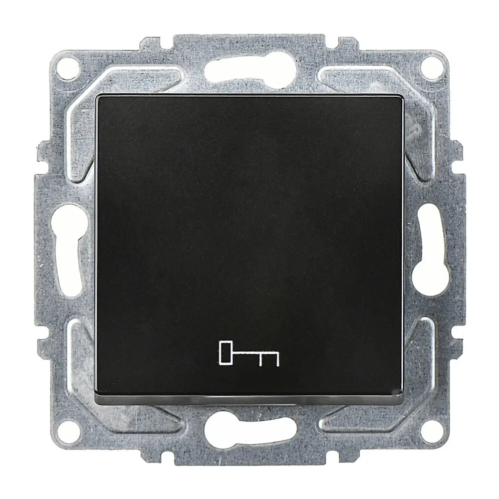 Push Button with Key Symbol, M.Black - Günsan Elektrik