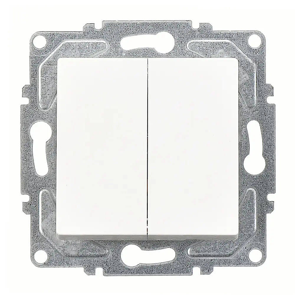 Eqona / Radius / Neoline Komütatör (klipsli), Beyaz (Mekanizma + Tuş/Kapak) - 1