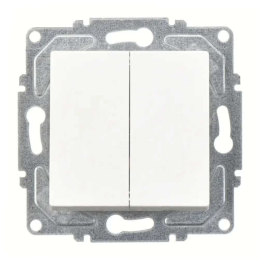 Eqona / Radius / Neoline Komütatör (klipsli), Beyaz (Mekanizma + Tuş/Kapak) 