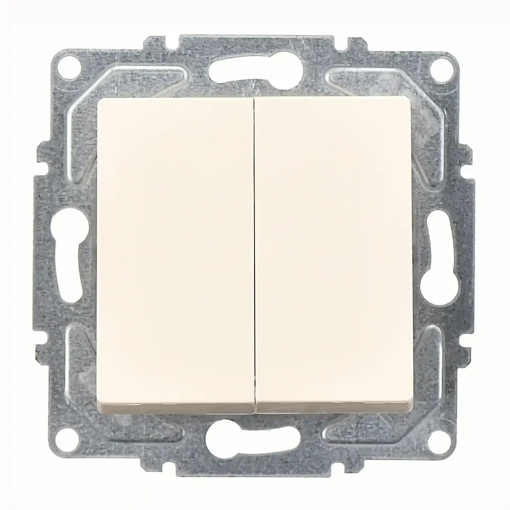 Eqona / Radius / Neoline Komütatör (klipsli), Krem (Mekanizma + Tuş/Kapak) 