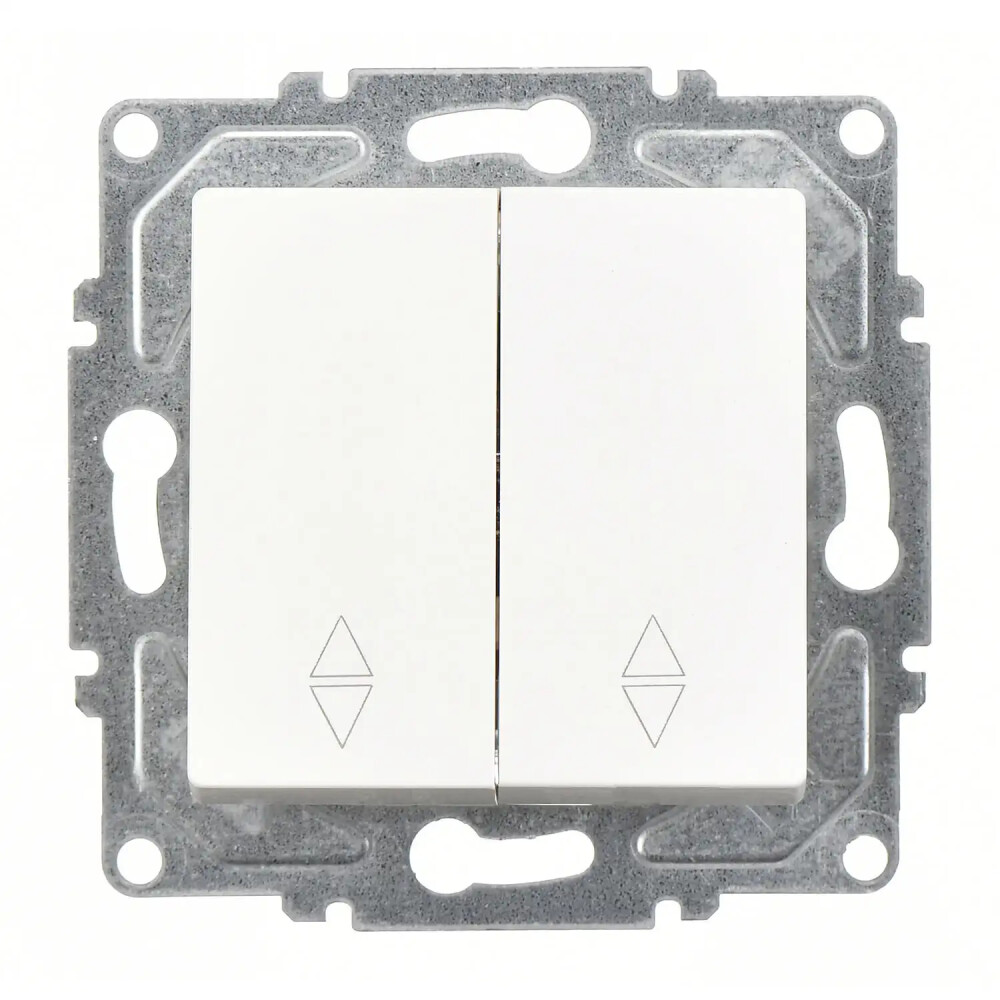 2 Gang 2 Way Switch, White - Günsan Elektrik
