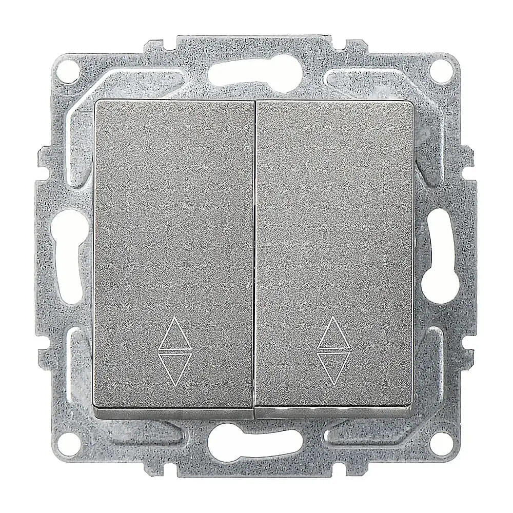 2 Gang 2 Way Switch, Smoked Gray - Günsan