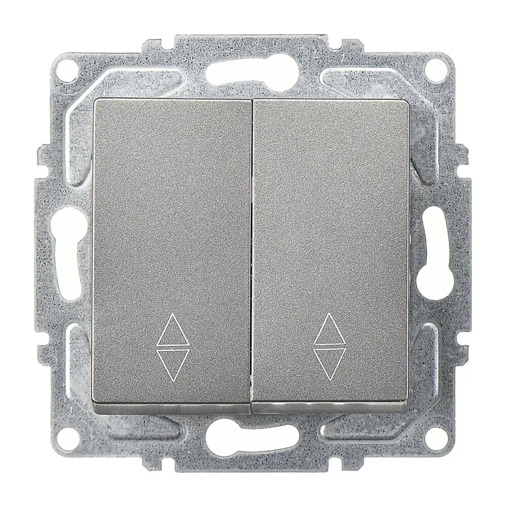 2 Gang 2 Way Switch, Smoked Gray - Günsan Elektrik