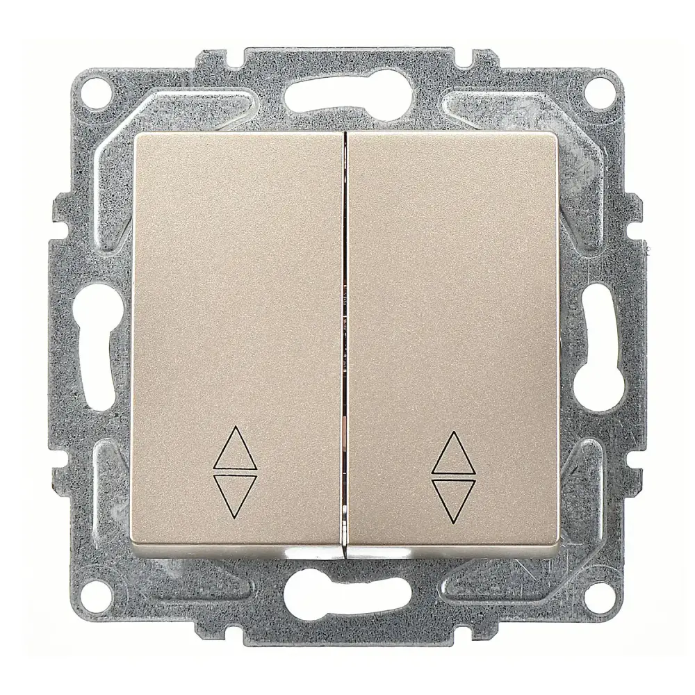 Eqona / Radius / Neoline Komütatör Vavien, Metalik Bej (Mekanizma + Tuş/Kapak) - 1