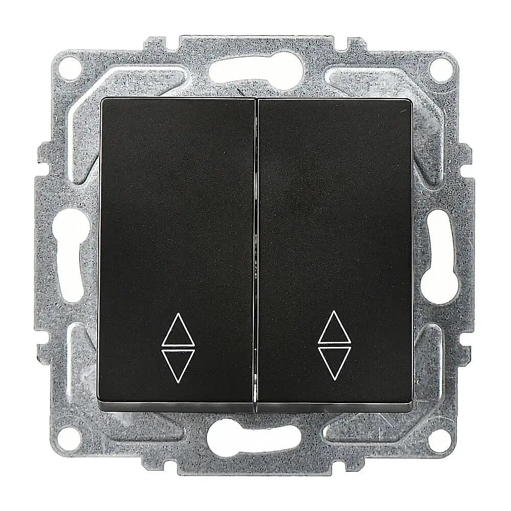 Eqona / Radius / Neoline Komütatör Vavien, Metalik Siyah (Mekanizma + Tuş/Kapak) 