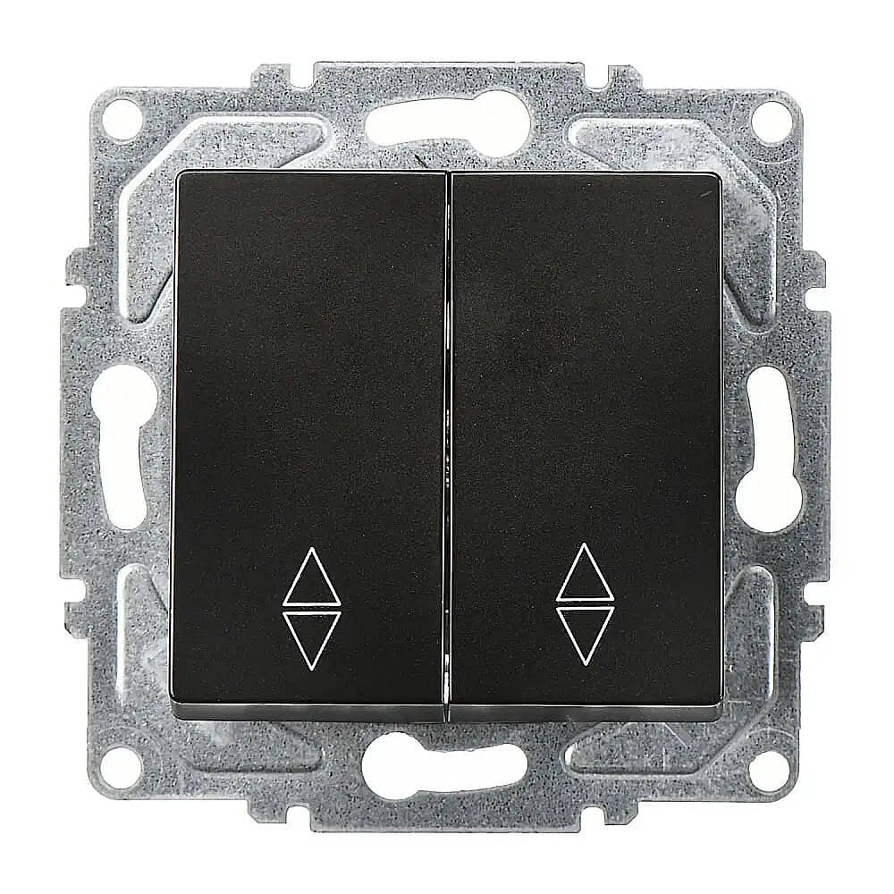 Eqona / Radius / Neoline Komütatör Vavien, Metalik Siyah (Mekanizma + Tuş/Kapak) - 1