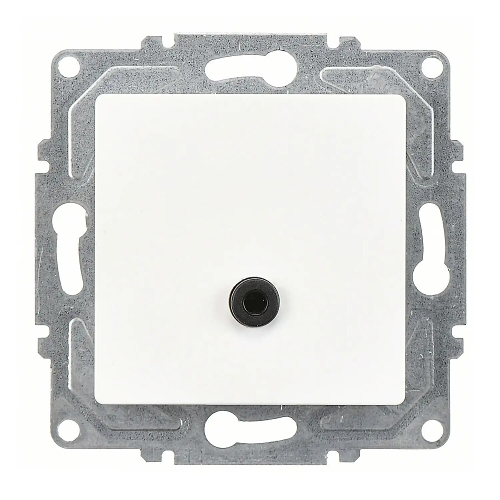 Eqona / Radius / Neoline Kulaklık Jakı, Beyaz (Mekanizma + Tuş/Kapak) - Günsan Elektrik