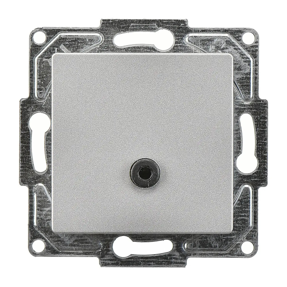 Eqona / Radius / Neoline Kulaklık Jakı, Gümüş (Mekanizma + Tuş/Kapak) - Günsan Elektrik