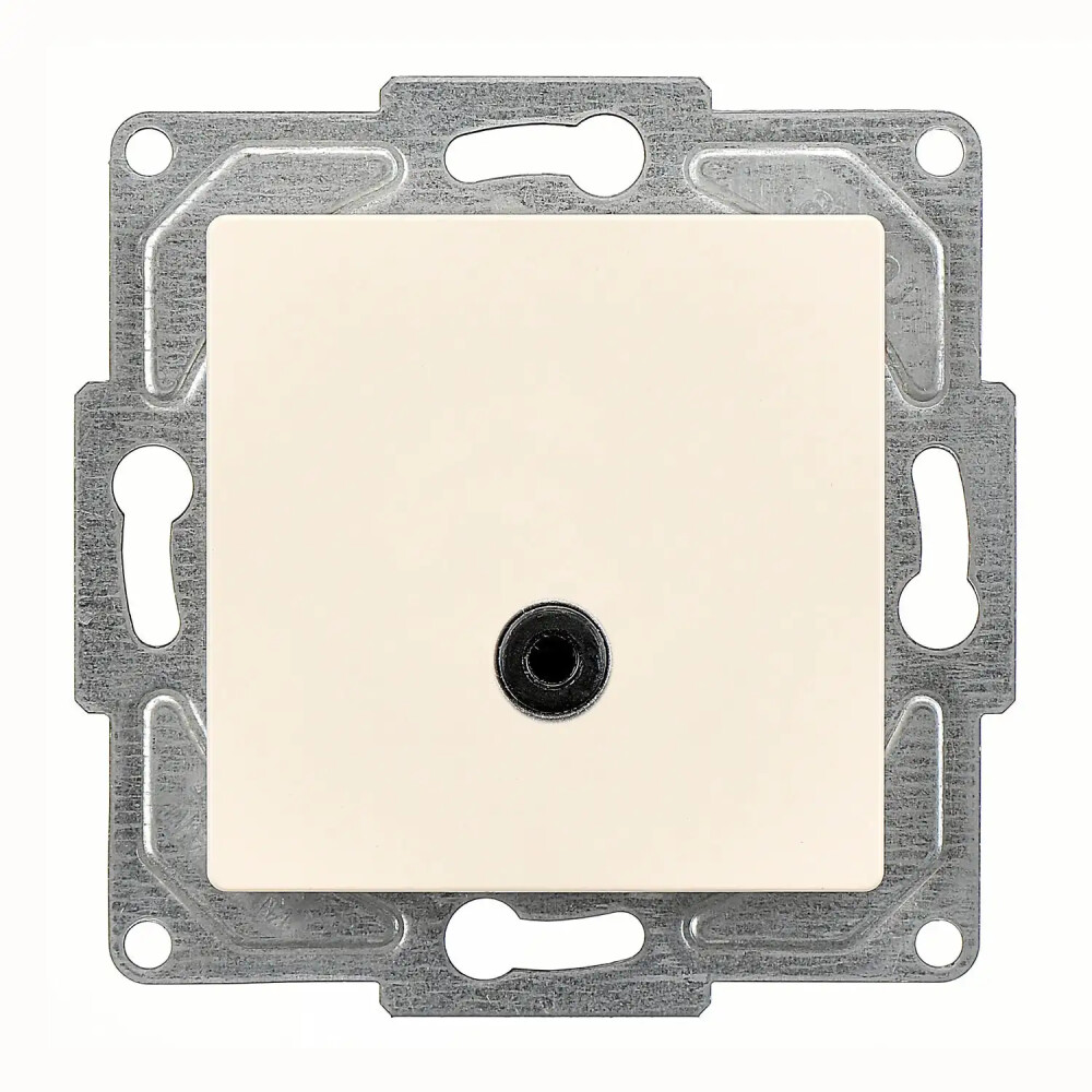 Eqona / Radius / Neoline Kulaklık Jakı, Krem (Mekanizma + Tuş/Kapak) - Günsan Elektrik