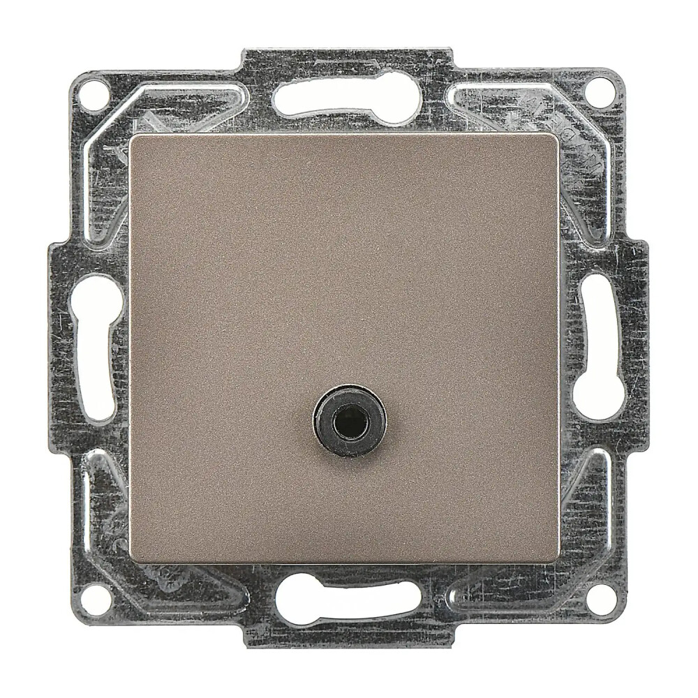 Eqona / Radius / Neoline Kulaklık Jakı, Mocha (Mekanizma + Tuş/Kapak) - Günsan Elektrik