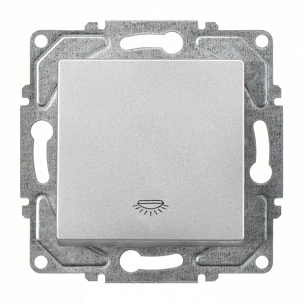 Eqona / Radius / Neoline Liht, Gümüş (Mekanizma + Tuş/Kapak) 