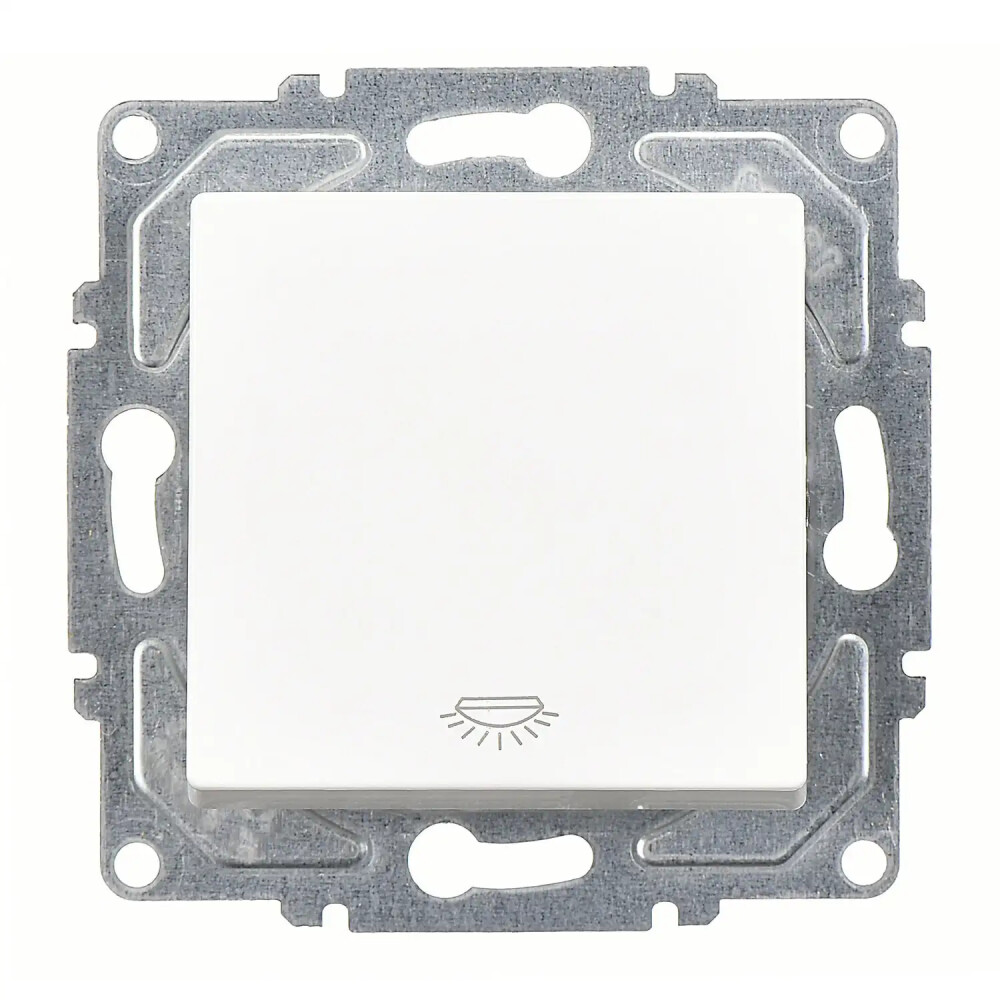 Eqona / Radius / Neoline Liht (klipsli), Beyaz (Mekanizma + Tuş/Kapak) - Günsan Elektrik