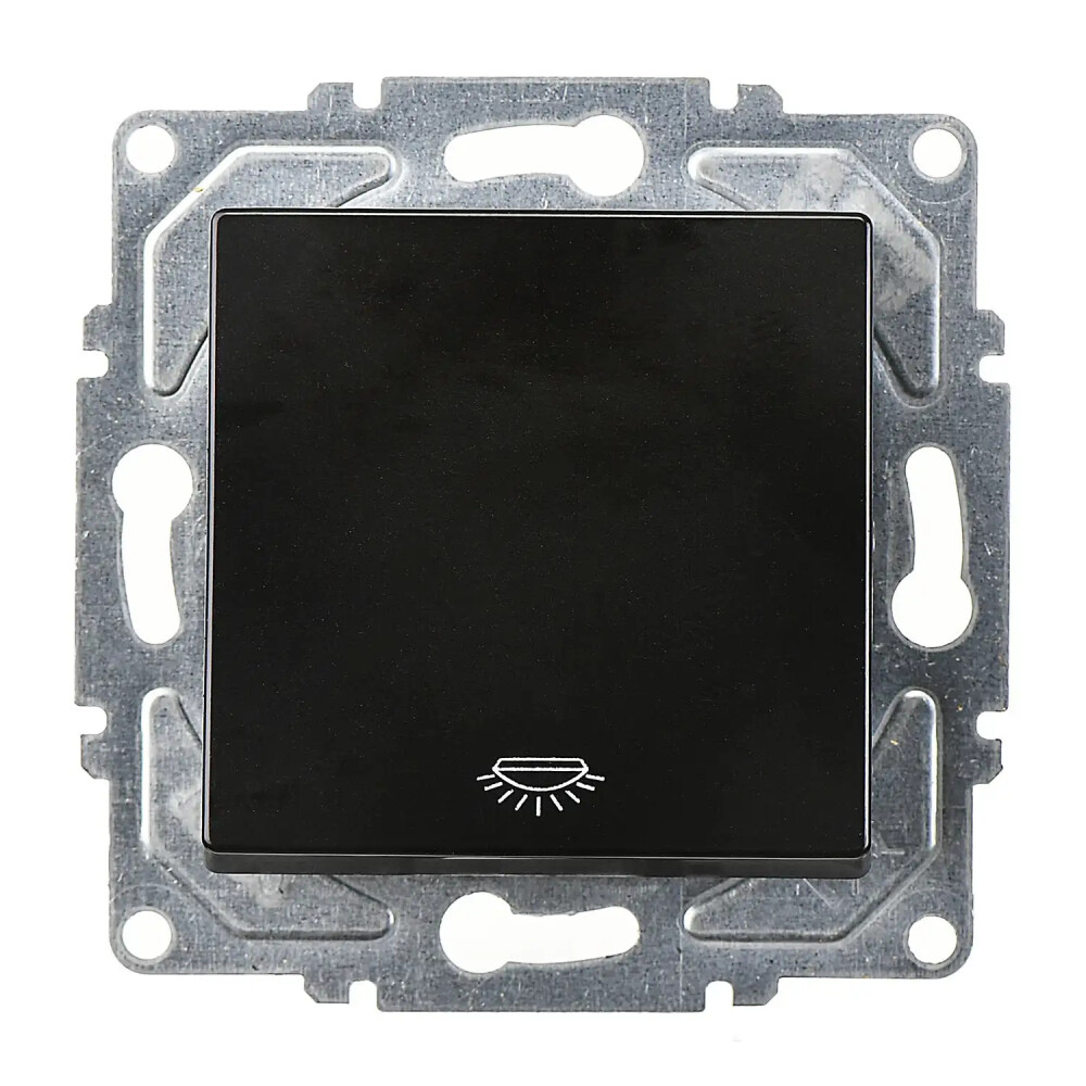 Eqona / Radius / Neoline Liht, Metalik Siyah (Mekanizma + Tuş/Kapak) - Günsan