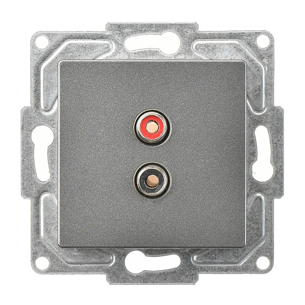 Eqona / Radius / Neoline Müzik Yayın Prizi, Füme (Mekanizma + Tuş/Kapak) - Günsan