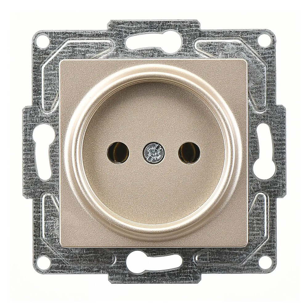 Eqona / Radius / Neoline Priz, Metalik Bej (Mekanizma + Tuş/Kapak) - Günsan