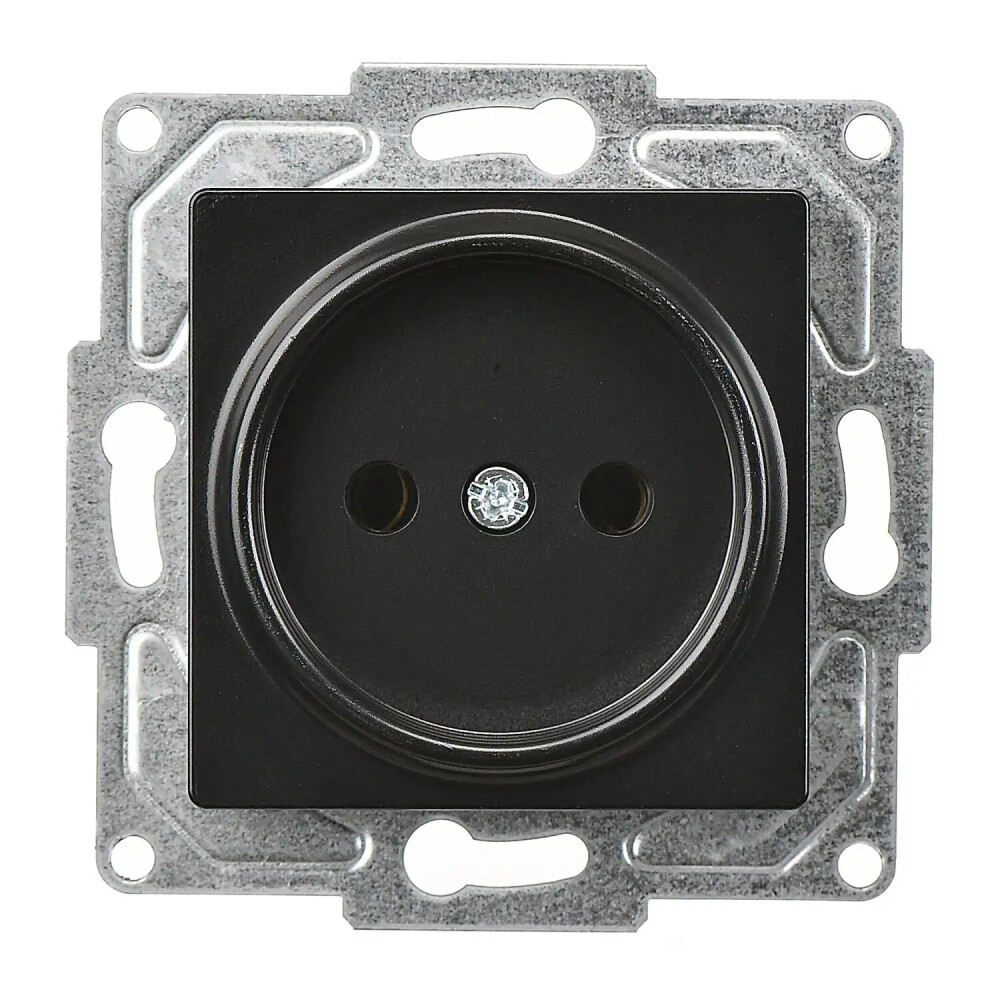Eqona / Radius / Neoline Priz, Metalik Siyah (Mekanizma + Tuş/Kapak) - Günsan Elektrik