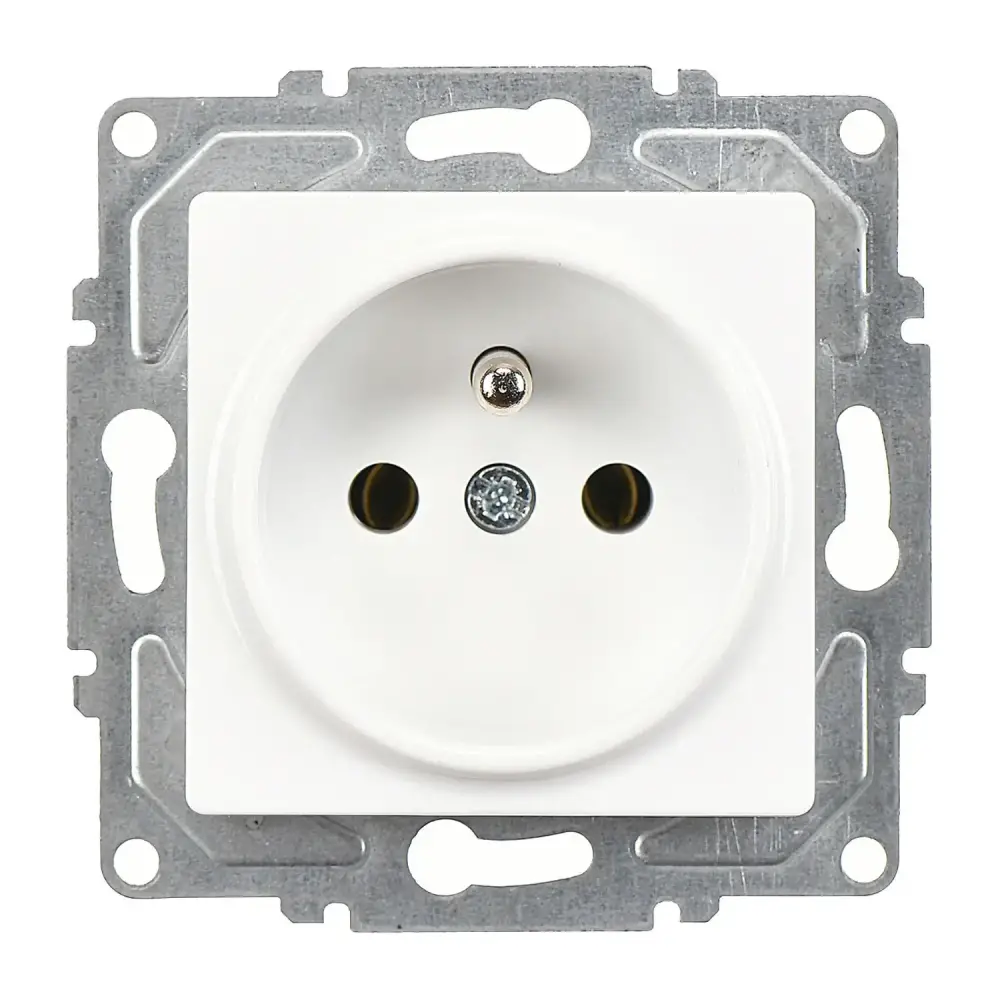 Eqona / Radius / Neoline UPS Priz (klipsli), Beyaz (Mekanizma + Tuş/Kapak) - 1