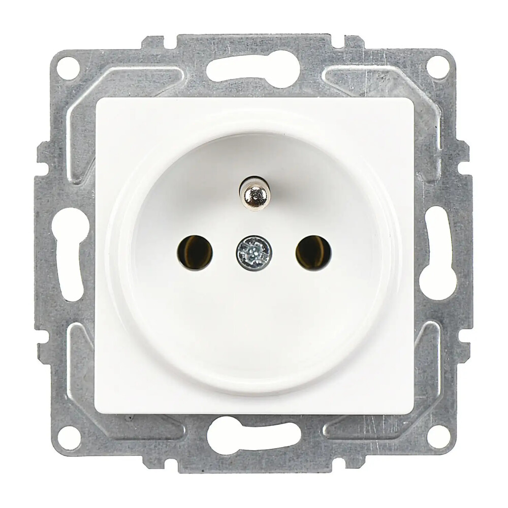 Eqona / Radius / Neoline UPS Priz (klipsli), Beyaz (Mekanizma + Tuş/Kapak) - Günsan Elektrik