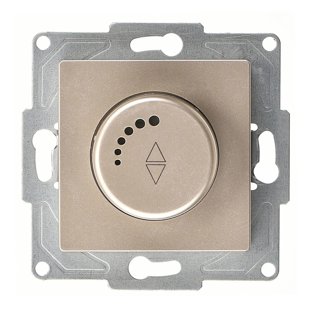 Eqona / Radius / Neoline Vavien Dimmer 600VA, Metalik Bej (Mekanizma + Tuş/Kapak) - Günsan