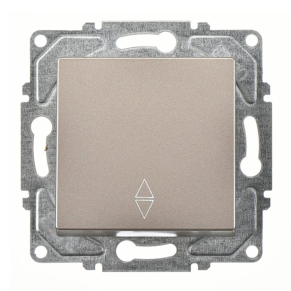 2 Way Switch, Mocha, (w/o Screw) - Günsan Elektrik