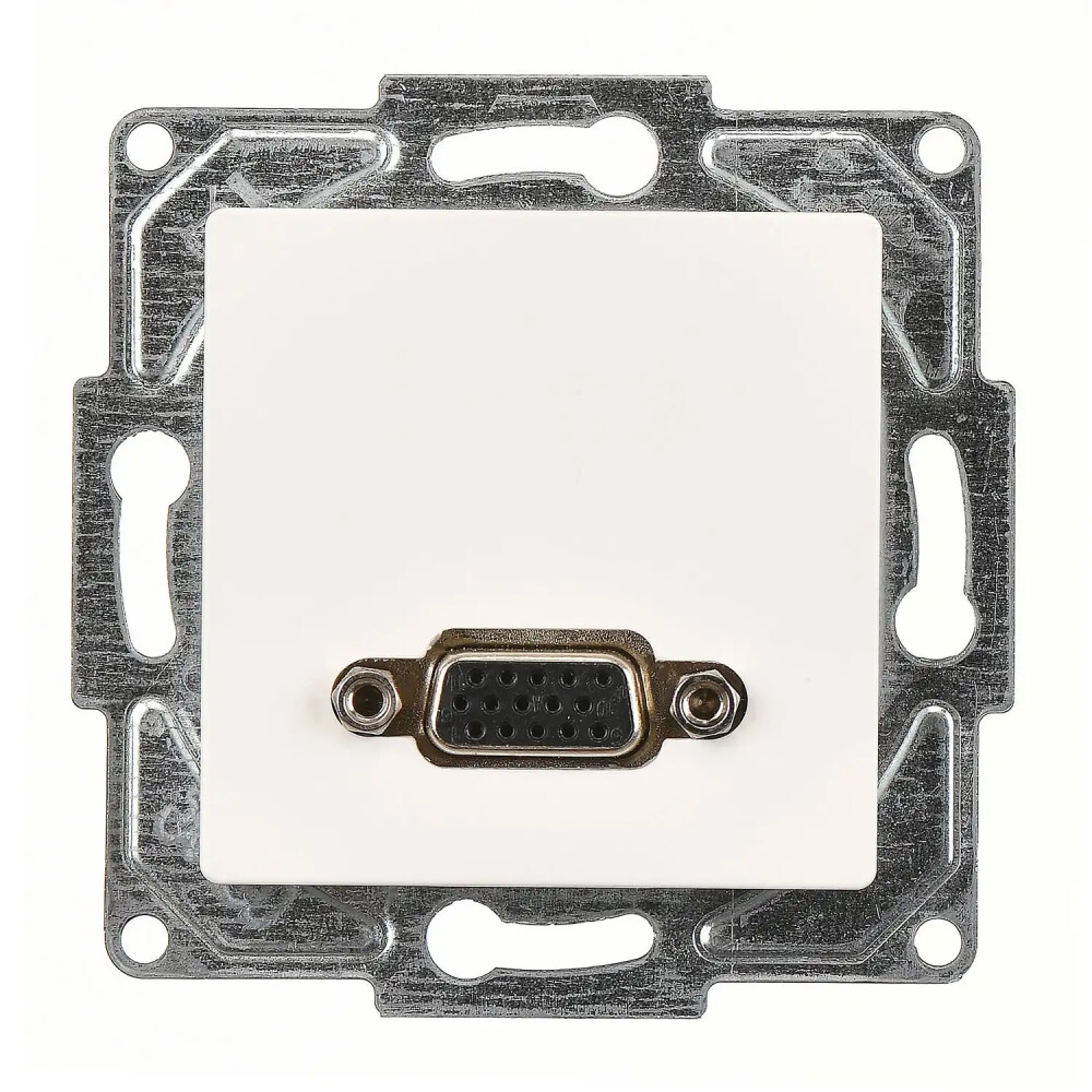 Eqona / Radius / Neoline VGA Prizi, Fildişi Beyazı (Mekanizma + Tuş/Kapak) - Günsan Elektrik