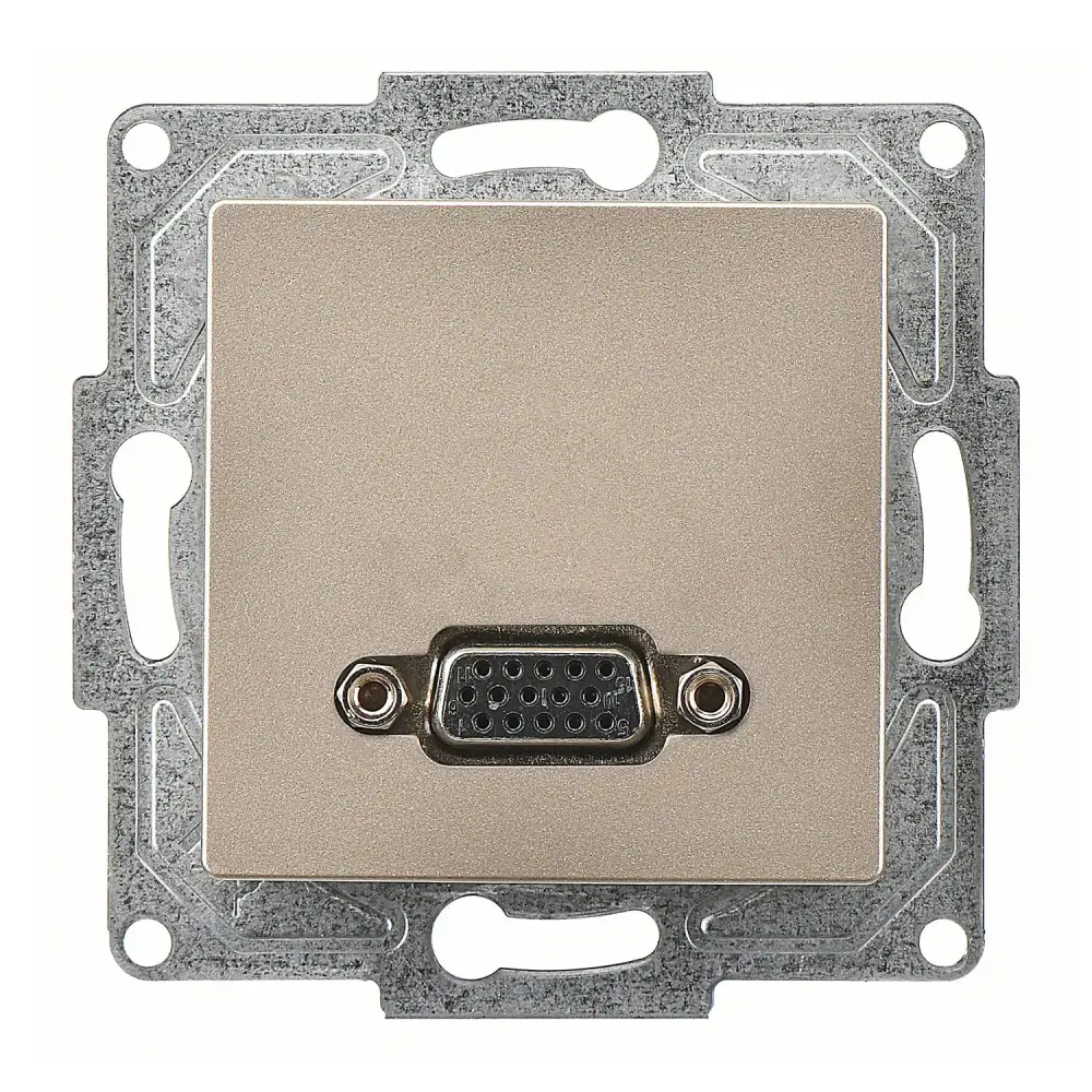 Eqona / Radius / Neoline VGA Prizi, Metalik Bej (Mekanizma + Tuş/Kapak) 