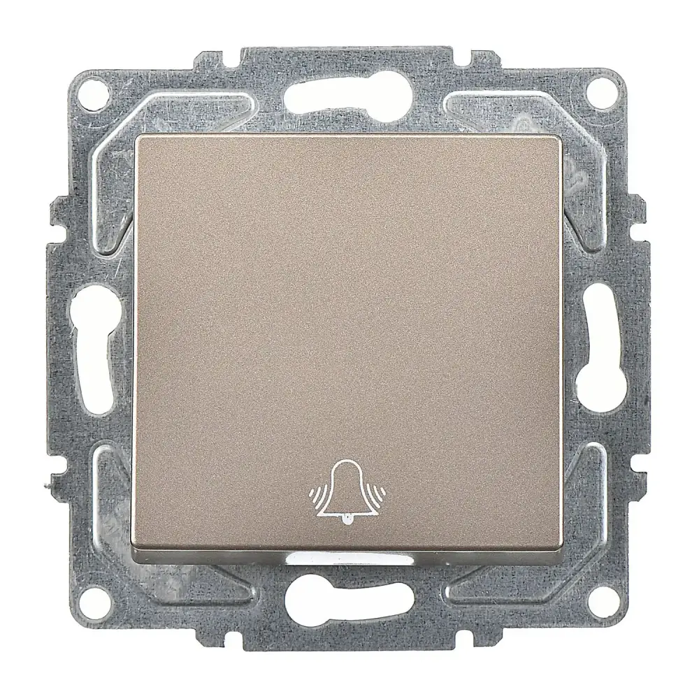 Eqona / Radius / Neoline Zil Butonu (klipsli), Mocha (Mekanizma + Tuş/Kapak) 