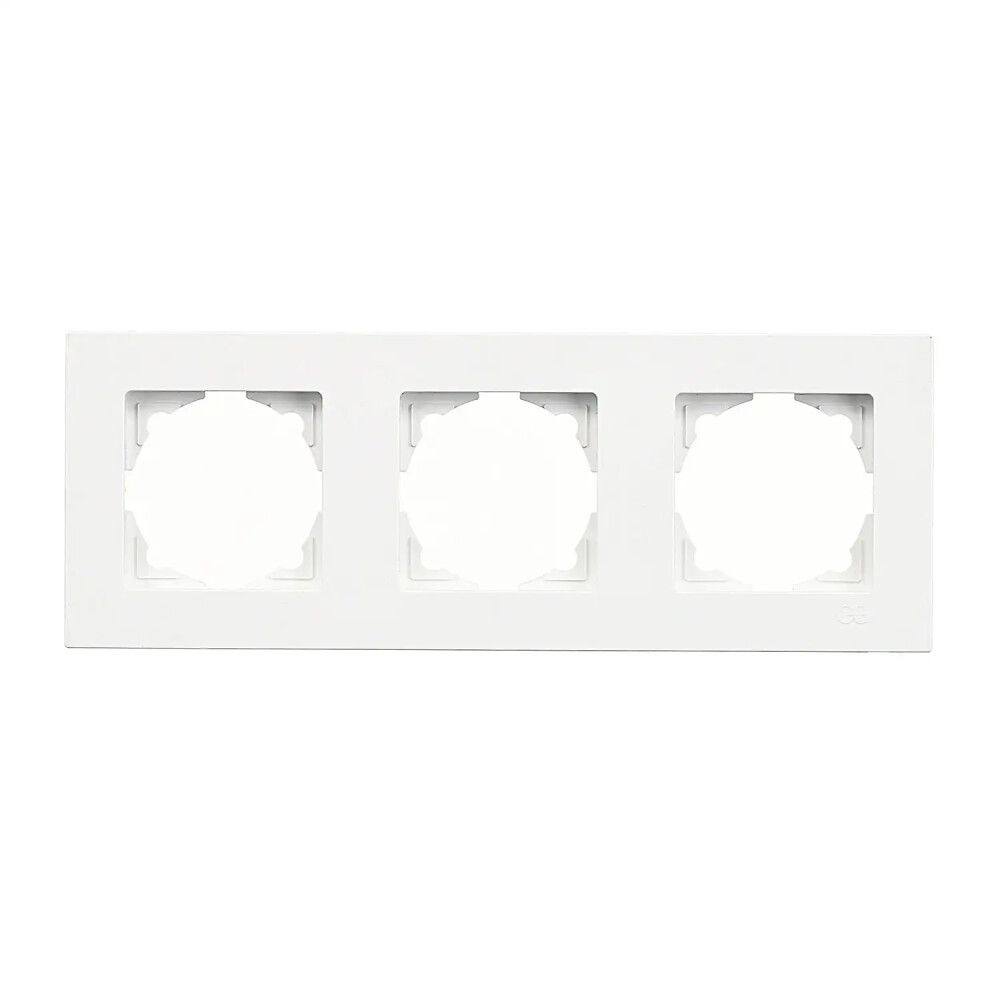 Eqona Üçlü Çerçeve, Beyaz - Günsan Elektrik