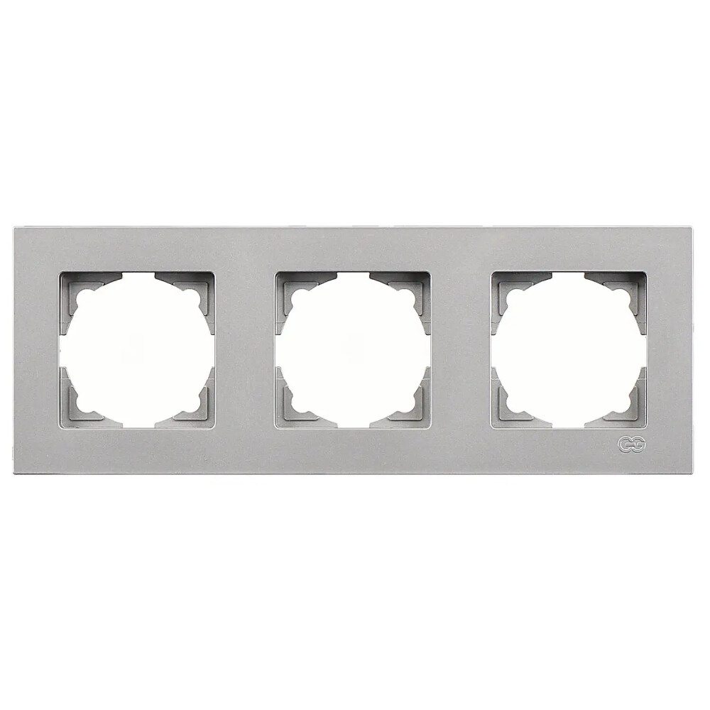 Eqona Üçlü Çerçeve, Gümüş - Günsan Elektrik