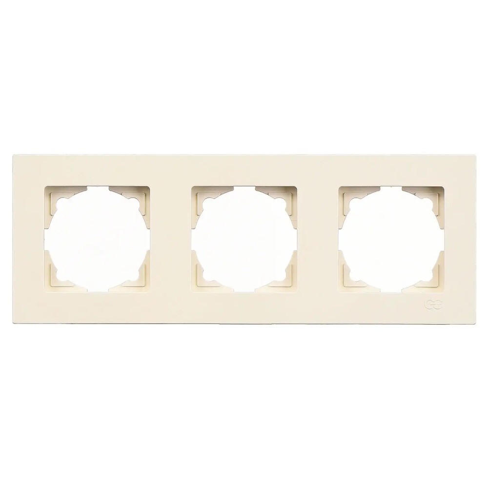 Eqona Üçlü Çerçeve, Krem - Günsan Elektrik