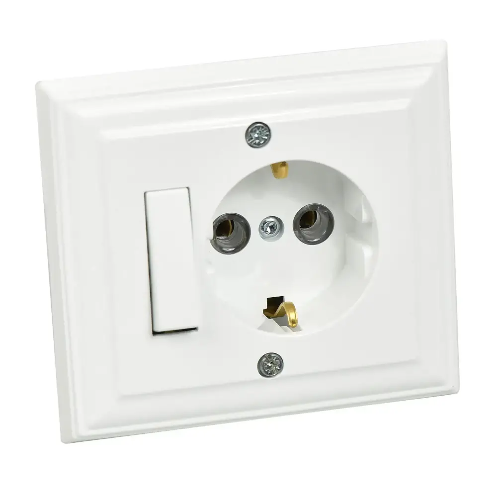 Fantasy Anahtarlı Top.Priz, Beyaz - 1