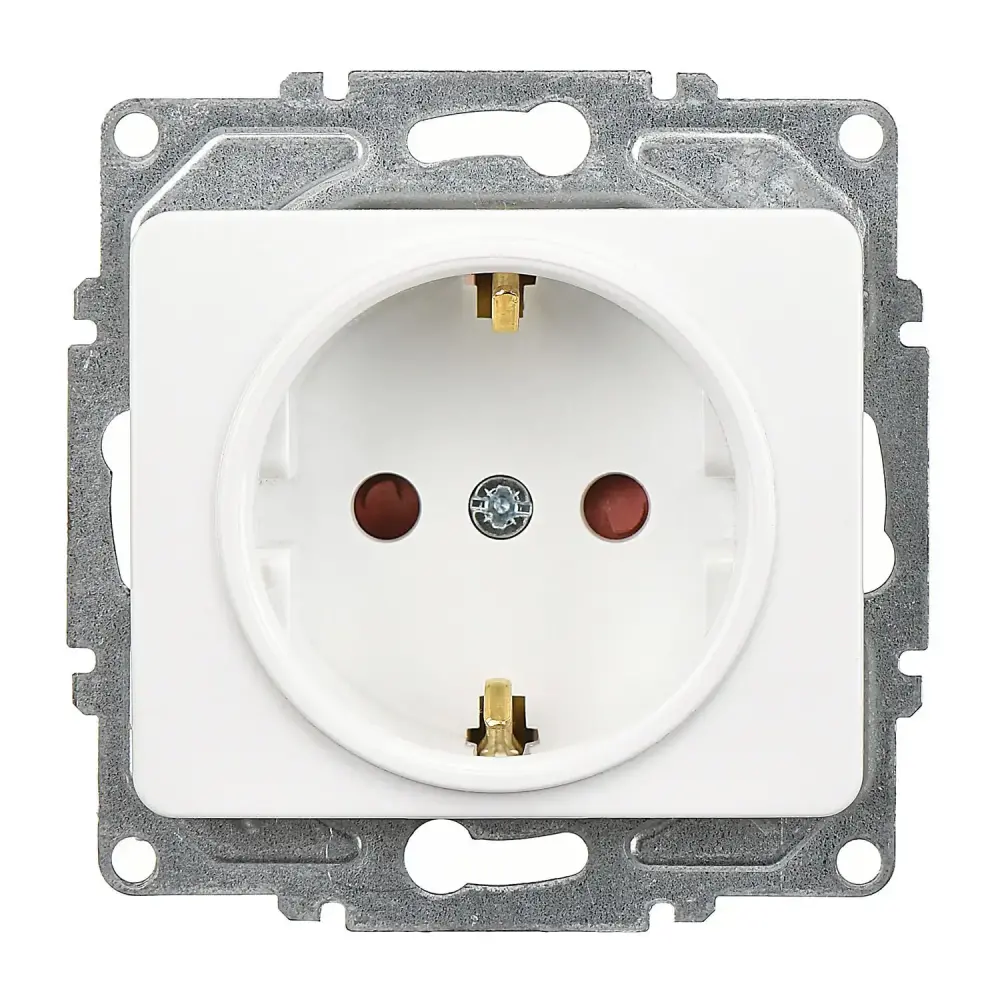 Fantasy Çocuk Korumalı Topraklı Priz, Beyaz (Mekanizma + Tuş/Kapak) 