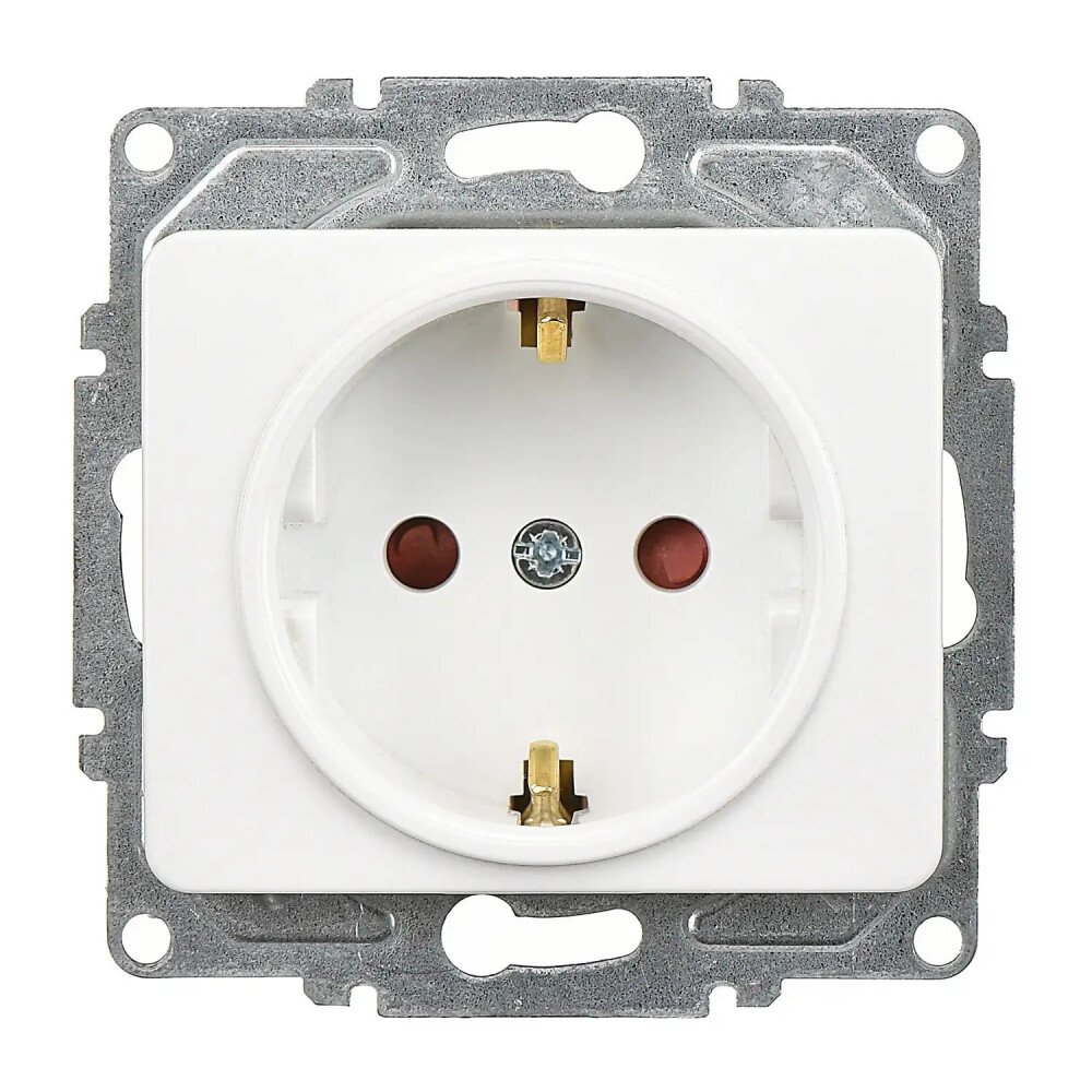 Fantasy Çocuk Korumalı Topraklı Priz, Beyaz (Mekanizma + Tuş/Kapak) - Günsan Elektrik