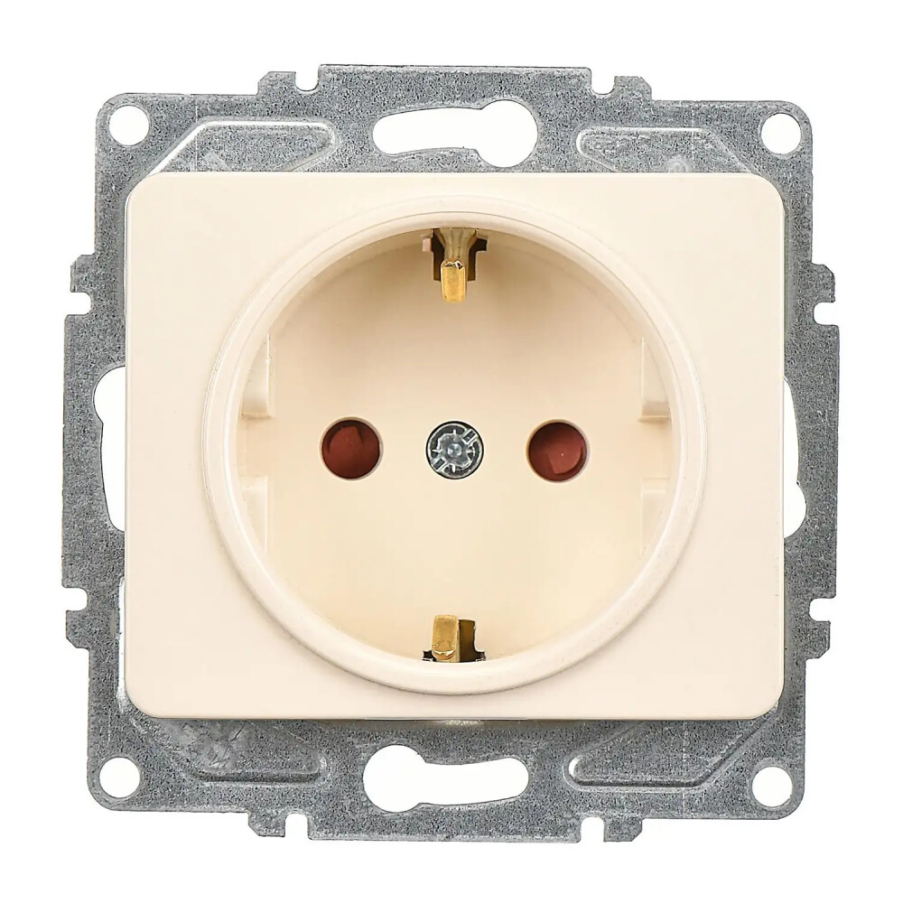 Fantasy Çocuk Korumalı Topraklı Priz, Krem (Mekanizma + Tuş/Kapak) - Günsan Elektrik