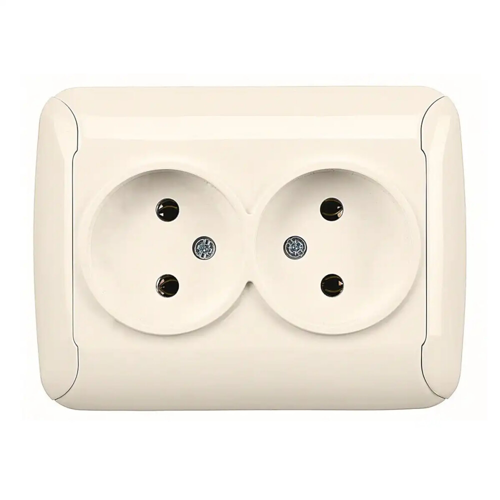 Fantasy İkili Priz, Krem - Günsan Elektrik