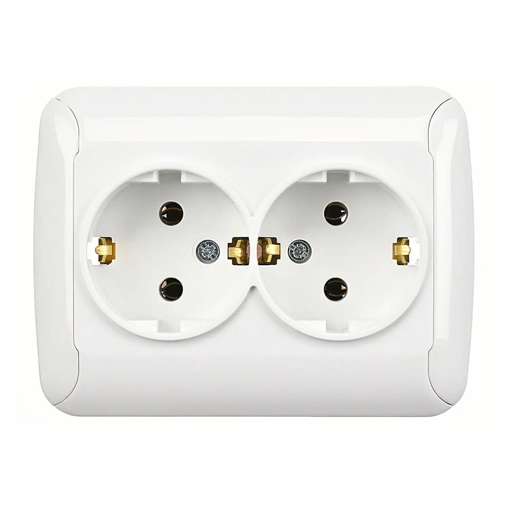 Fantasy İkili Topraklı Priz, Beyaz - Günsan Elektrik