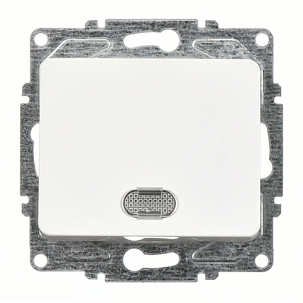 Fantasy Işıklı Anahtar, Beyaz (Mekanizma + Tuş/Kapak) - Günsan Elektrik