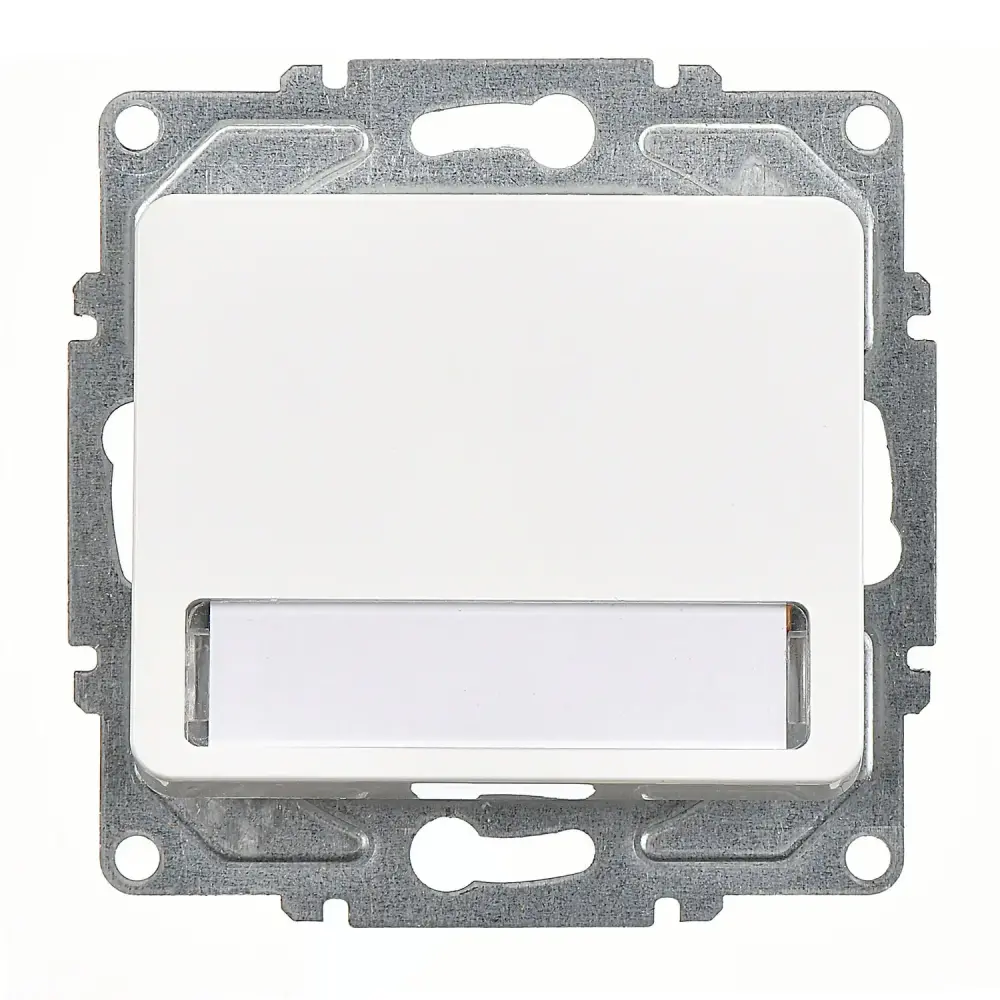 Fantasy Işıklı Etiketli Zil Butonu, 12V, Beyaz (Mekanizma + Tuş/Kapak) 