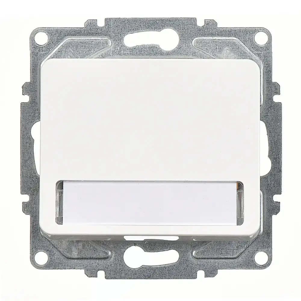 Fantasy Işıklı Etiketli Zil Butonu, 12V (klipsli), Beyaz (Mekanizma + Tuş/Kapak) - 1