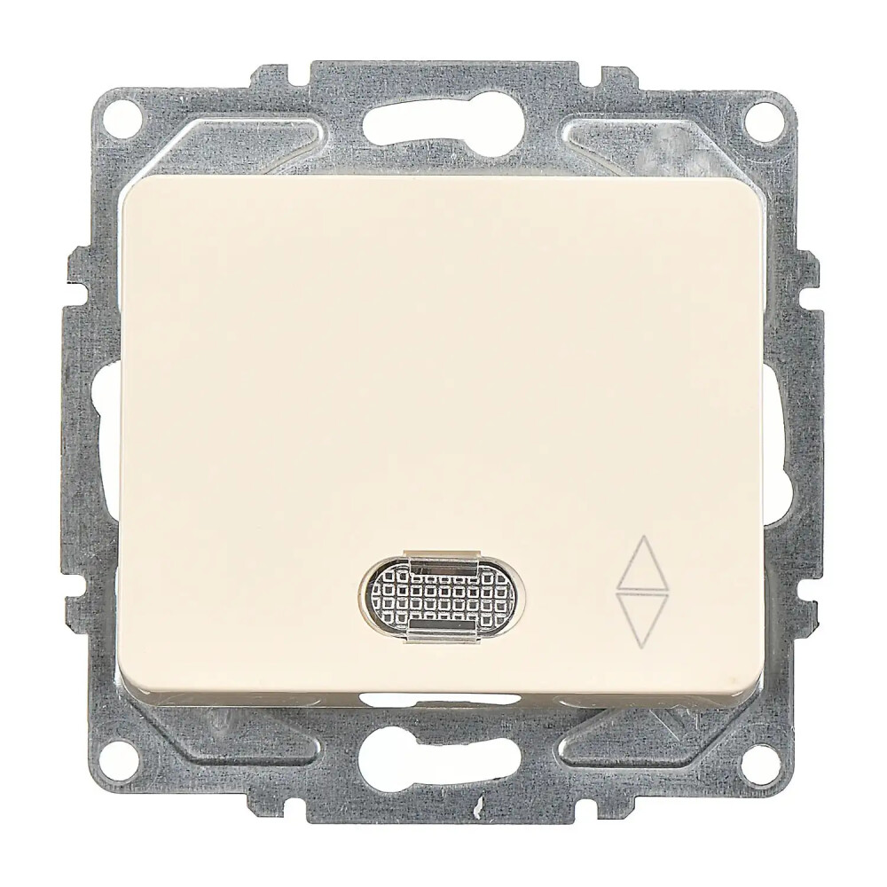 Fantasy Işıklı Vavien (klipsli), Krem (Mekanizma + Tuş/Kapak) - Günsan Elektrik