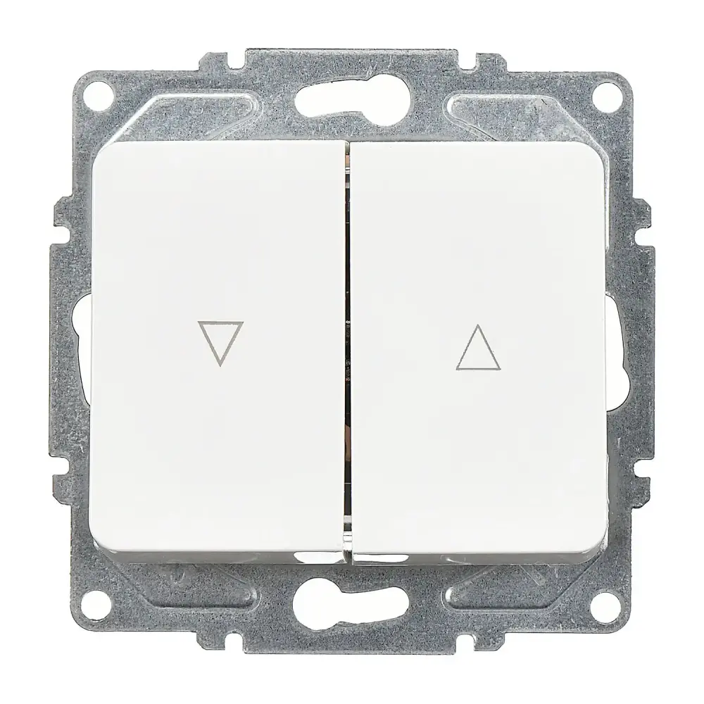 Fantasy Jaluzi Kumanda Anahtarı (İki Düğmeli) (klipsli), Beyaz (Mekanizma + Tuş/Kapak) 