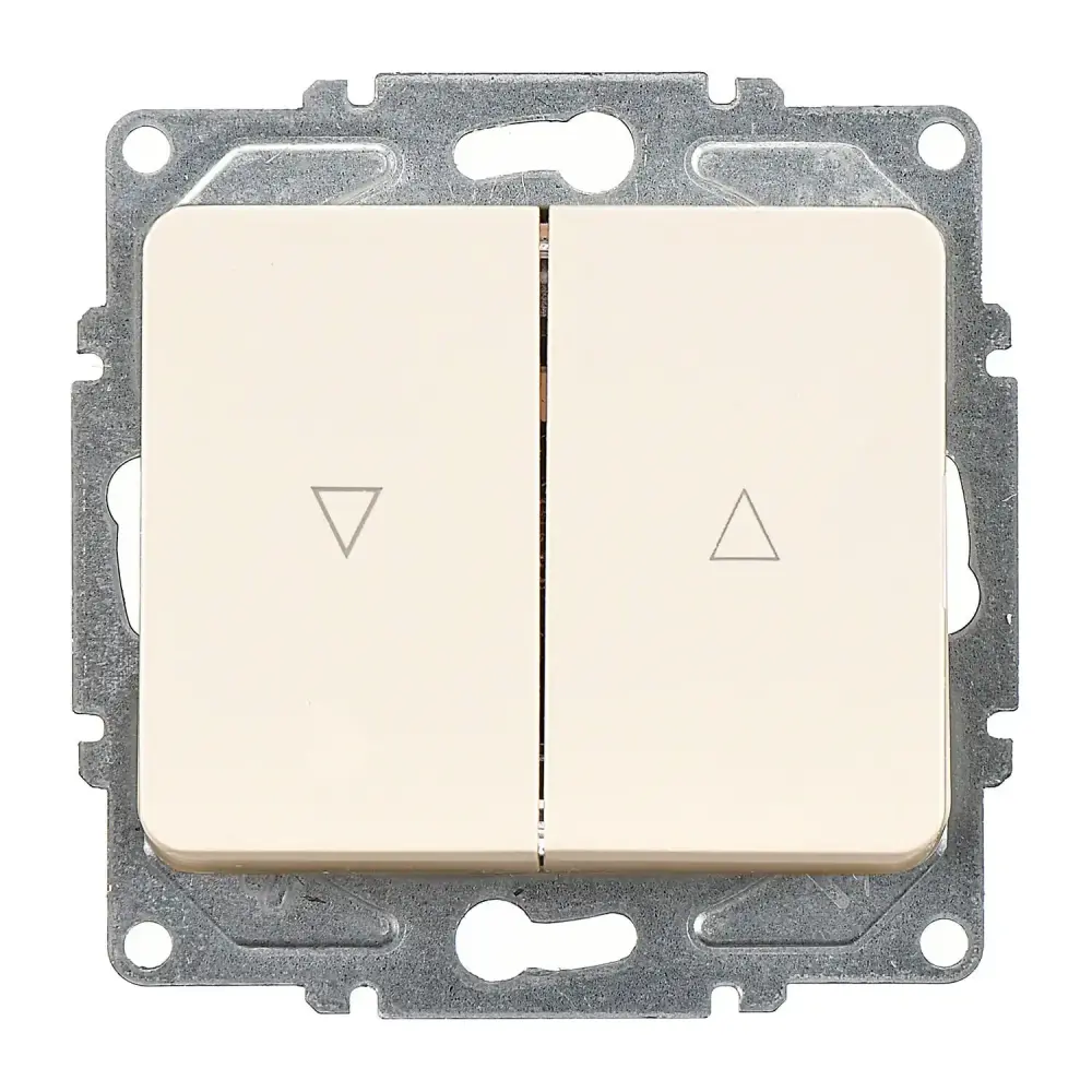 Fantasy Jaluzi Kumanda Anahtarı (İki Düğmeli), Krem (Mekanizma + Tuş/Kapak) 