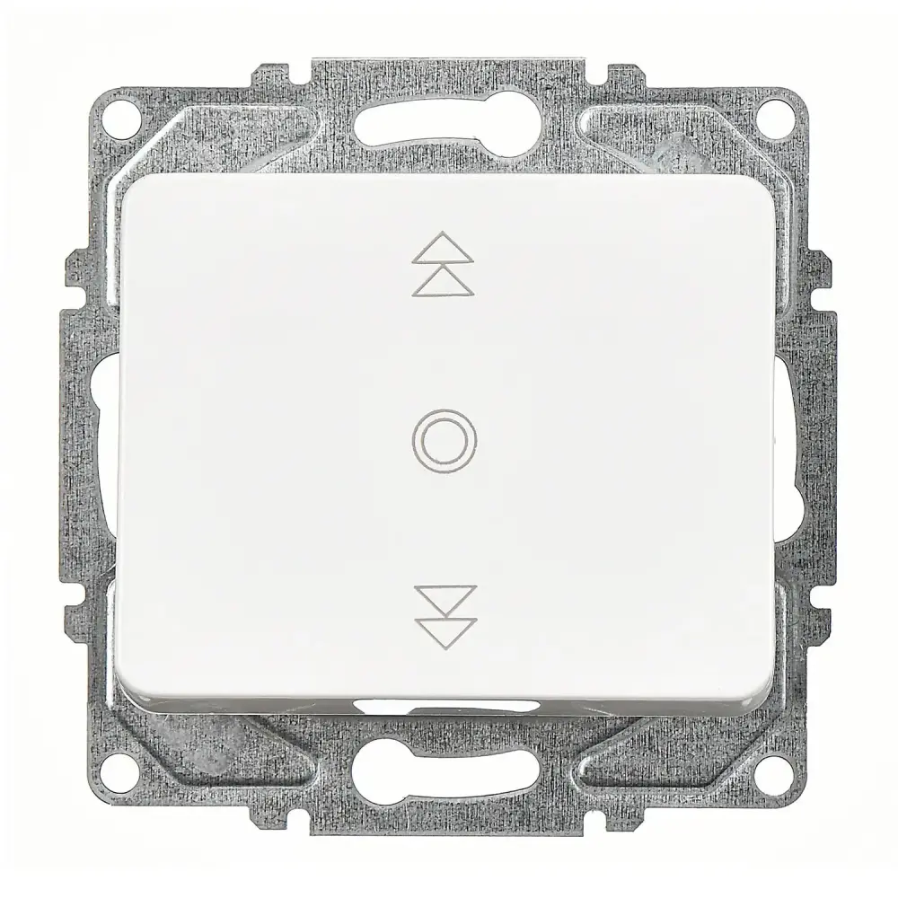 Fantasy Jaluzi Kumanda Anahtarı (Tek Düğmeli), Beyaz (Mekanizma + Tuş/Kapak) - 1