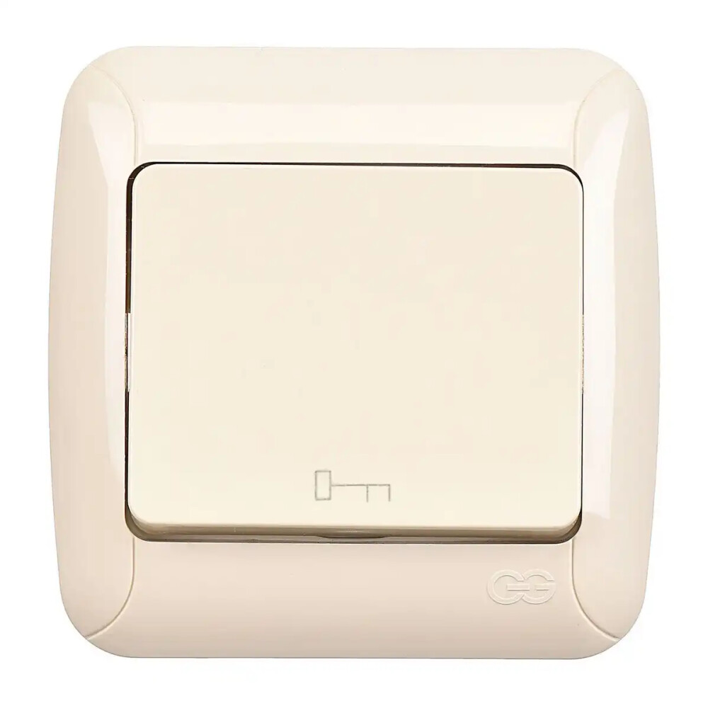 Fantasy Kapı Otomatiği (klipsli), Krem (Mekanizma + Tuş/Kapak) - Günsan Elektrik